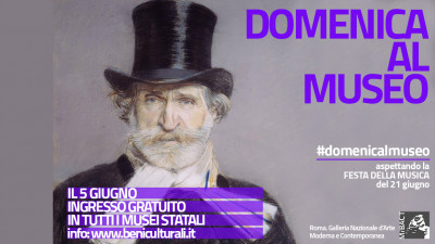 cover CAMPAGNA SOCIAL DEDICATA ALLA MUSICA  |  5 GIUGNO 2016 DOMENICA GRATUITA NEI MUSEI E NEI SITI ARCHEOLOGICI STATALI