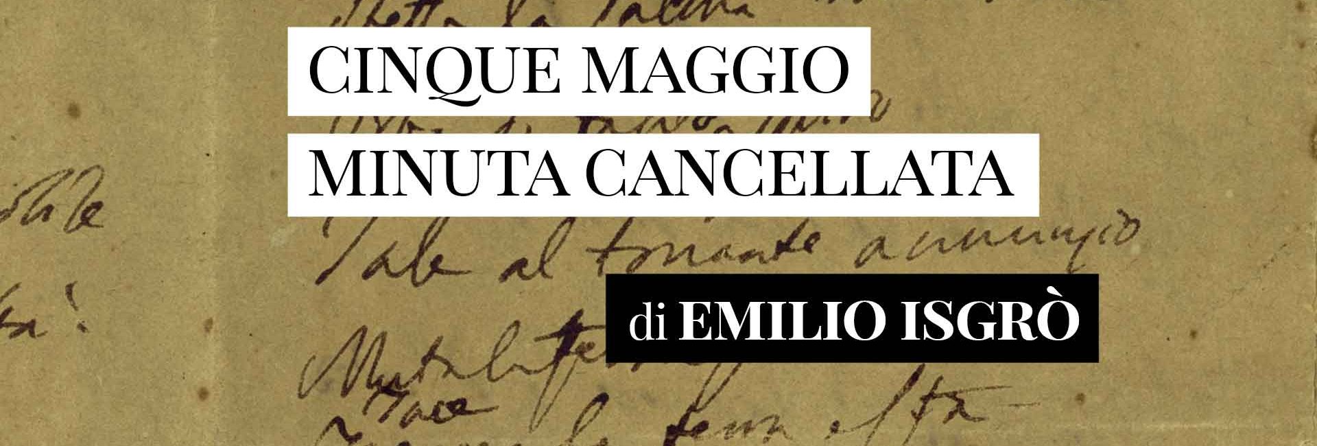 CINQUE MAGGIO CANCELLATO di Emilio Isgrò