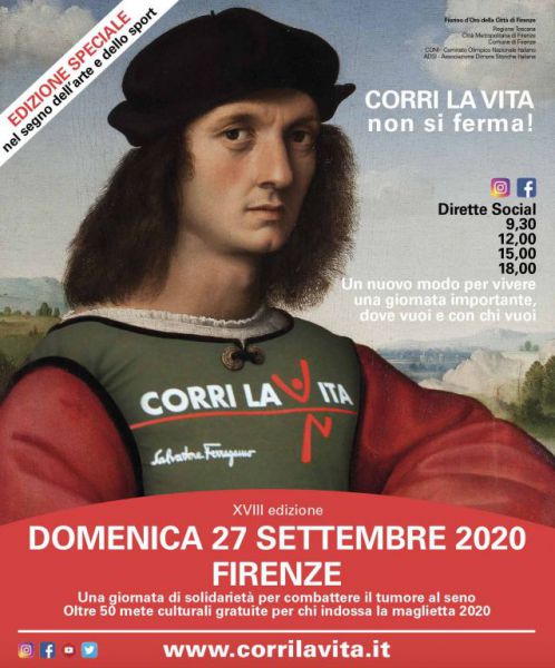 Le Ville medicee di Poggio a Caiano e di Cerreto Guidi e i Giardini delle Ville medicee di Petraia e di Castello per CORRI LA VITA 2020. Nel segno dell'arte e dello sport.