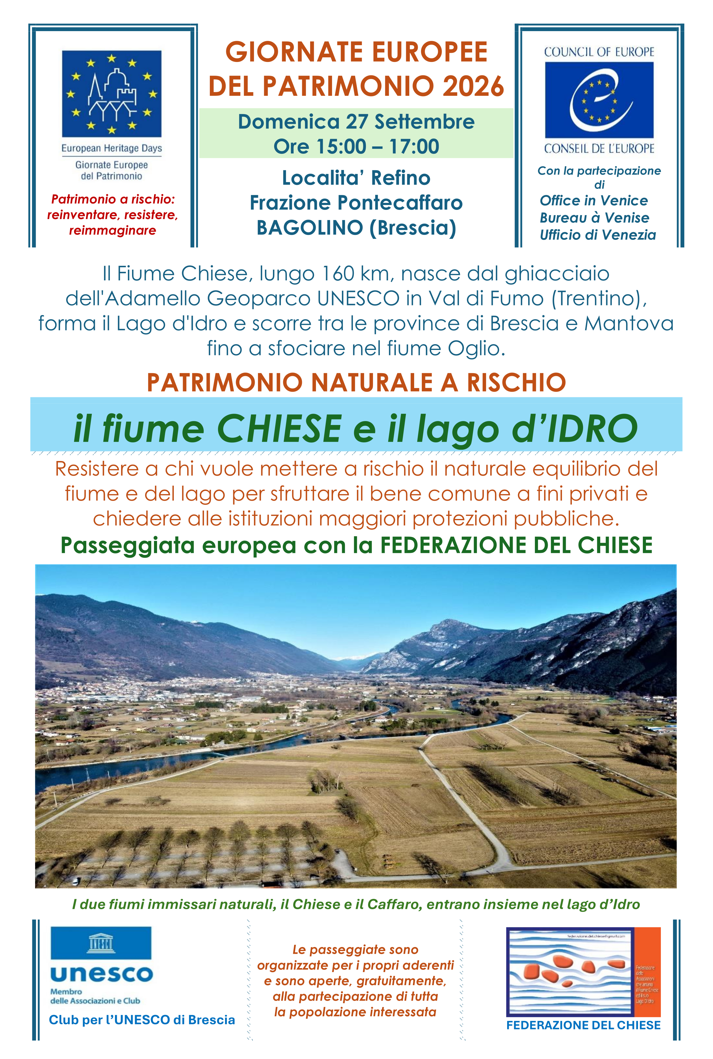 Patrimonio naturale a rischio: il fiume Chiese e il lago d'Idro