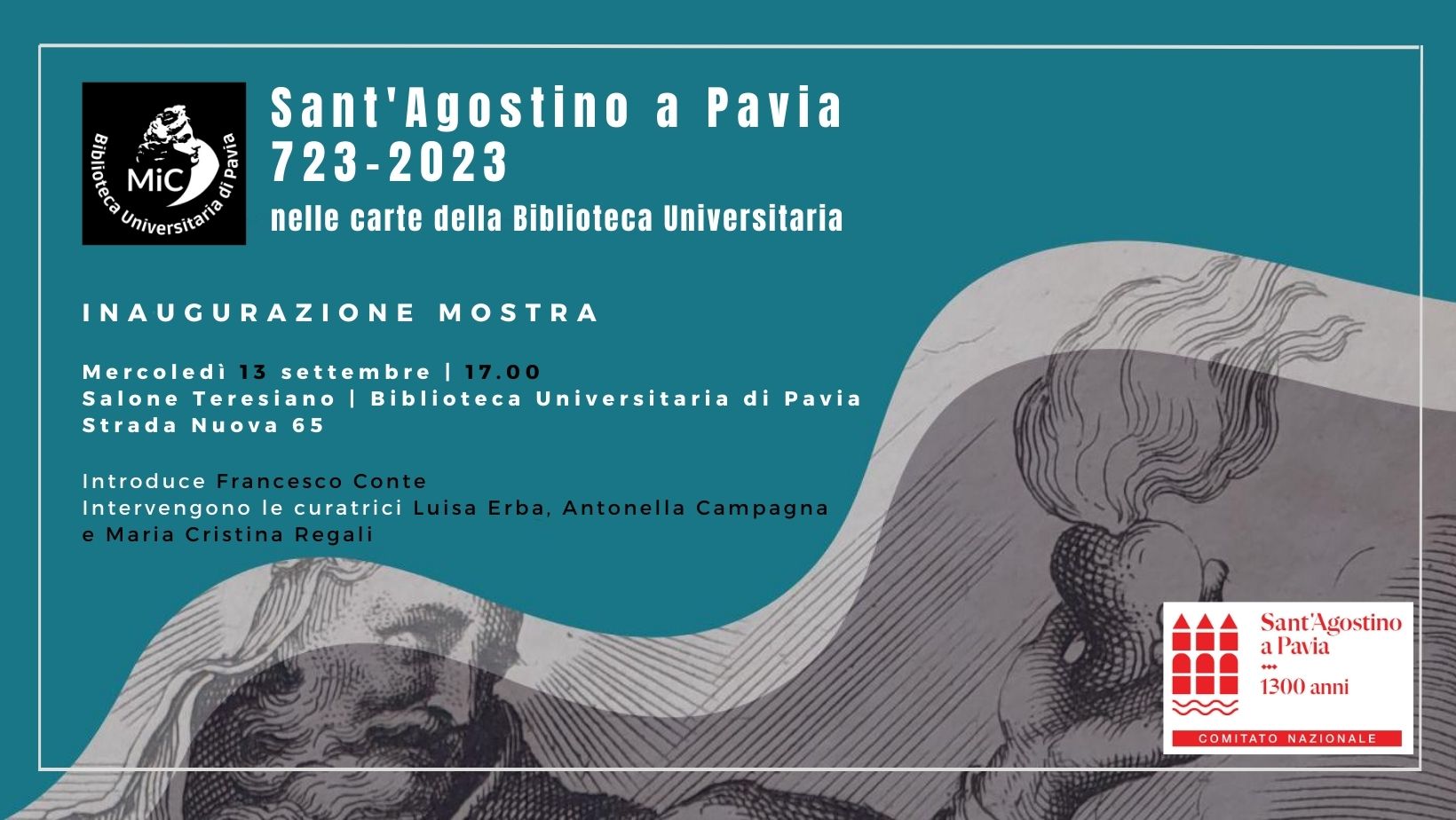 Sant’Agostino a Pavia 723-2023 – Inaugurazione mostra