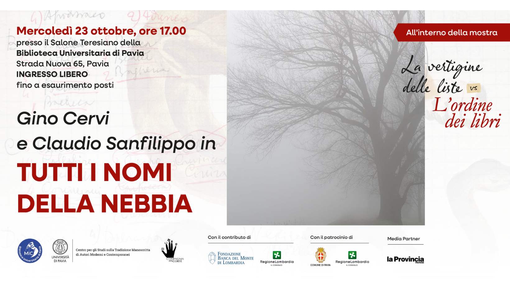 Tutti i nomi della nebbia di Gino Cervi e Claudio Sanfilippo