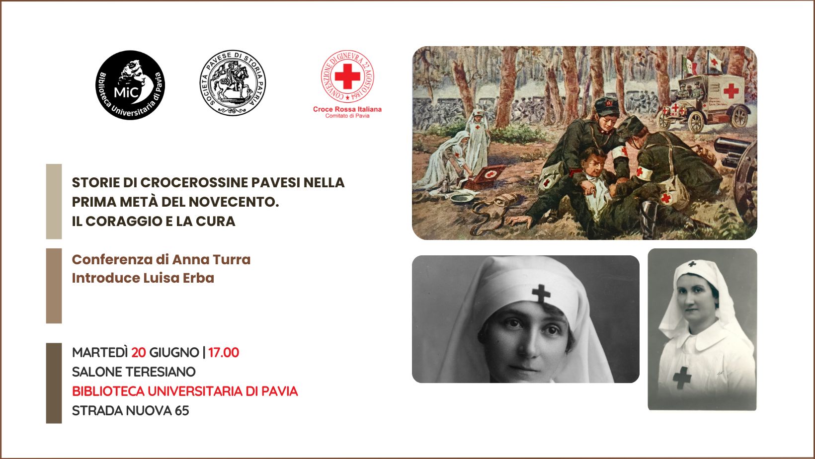 Storie di Crocerossine pavesi nella prima metà del Novecento. Il coraggio e la cura