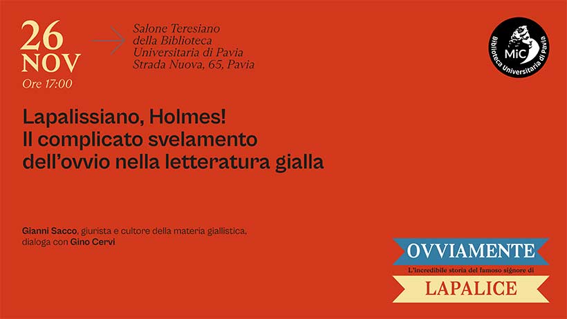 Lapalissiano, Holmes! Il complicato svelamento dell’ovvio nella letteratura gialla