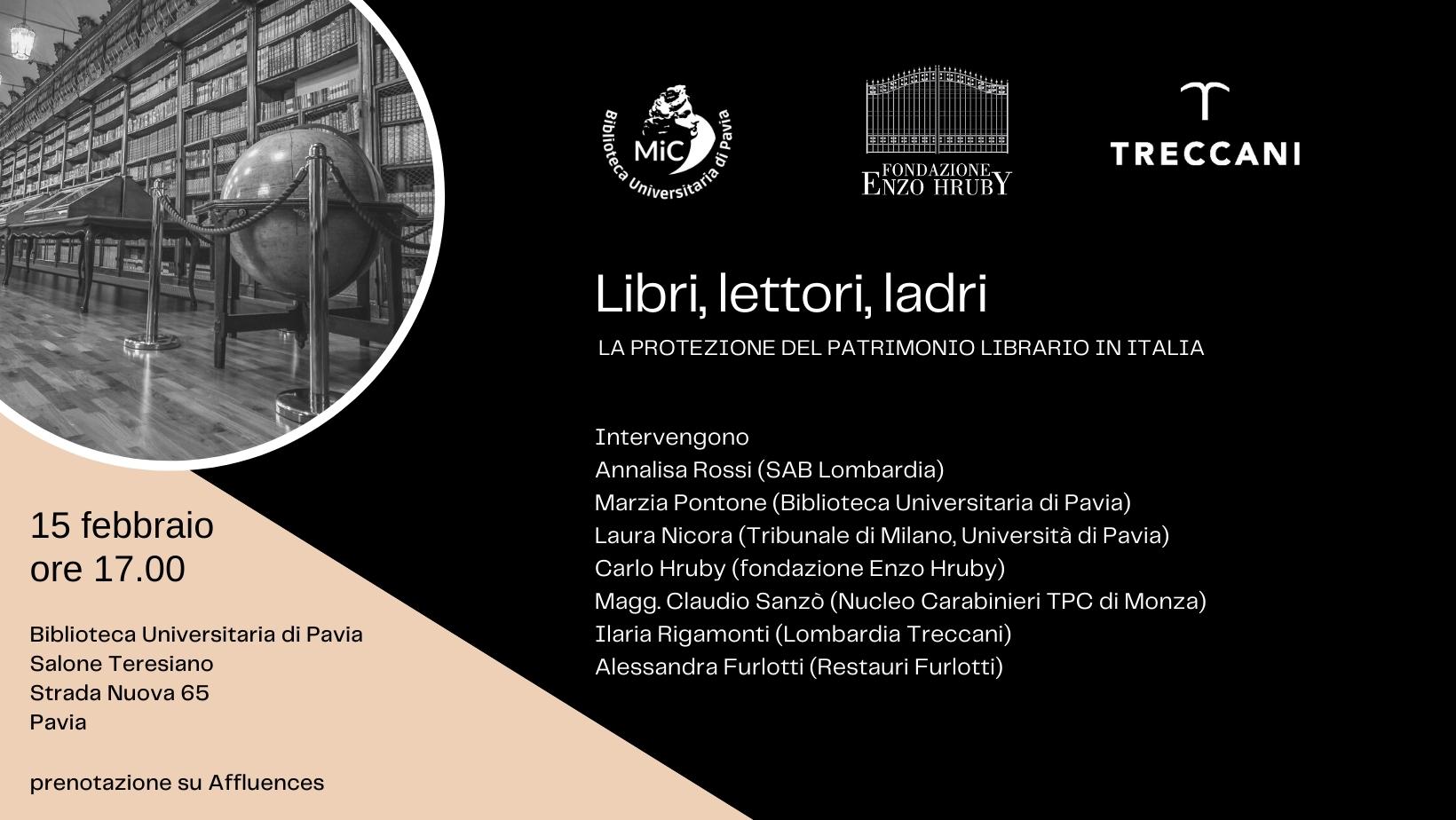 Libri, lettori, ladri. La protezione del patrimonio librario in Italia