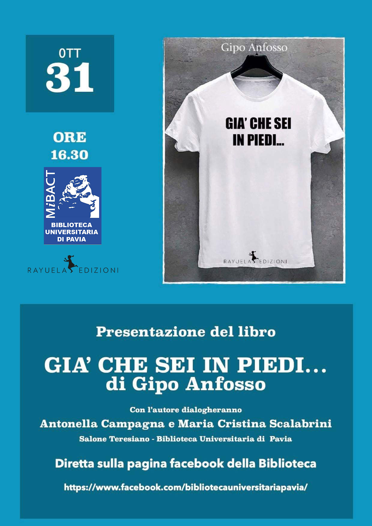 Presentazione del libro di  Gipo Anfosso, Gia' che sei in piedi