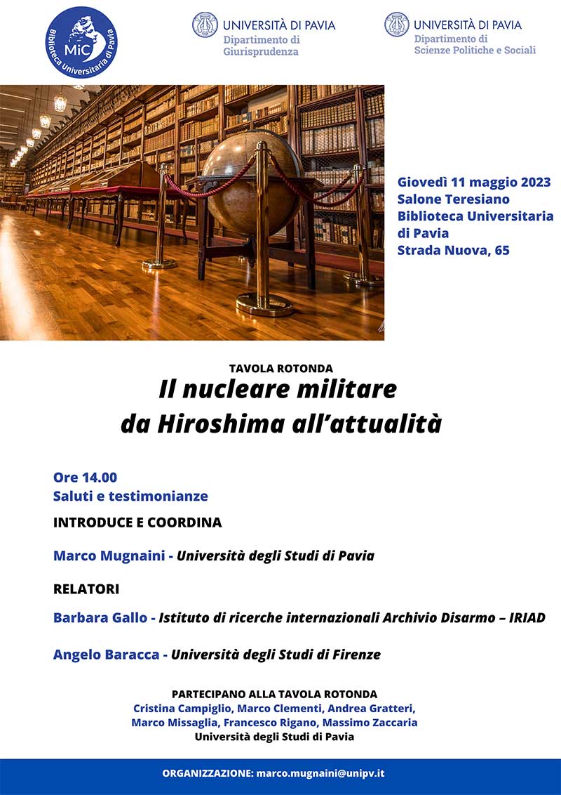 Il nucleare militare da Hiroshima all’attualità