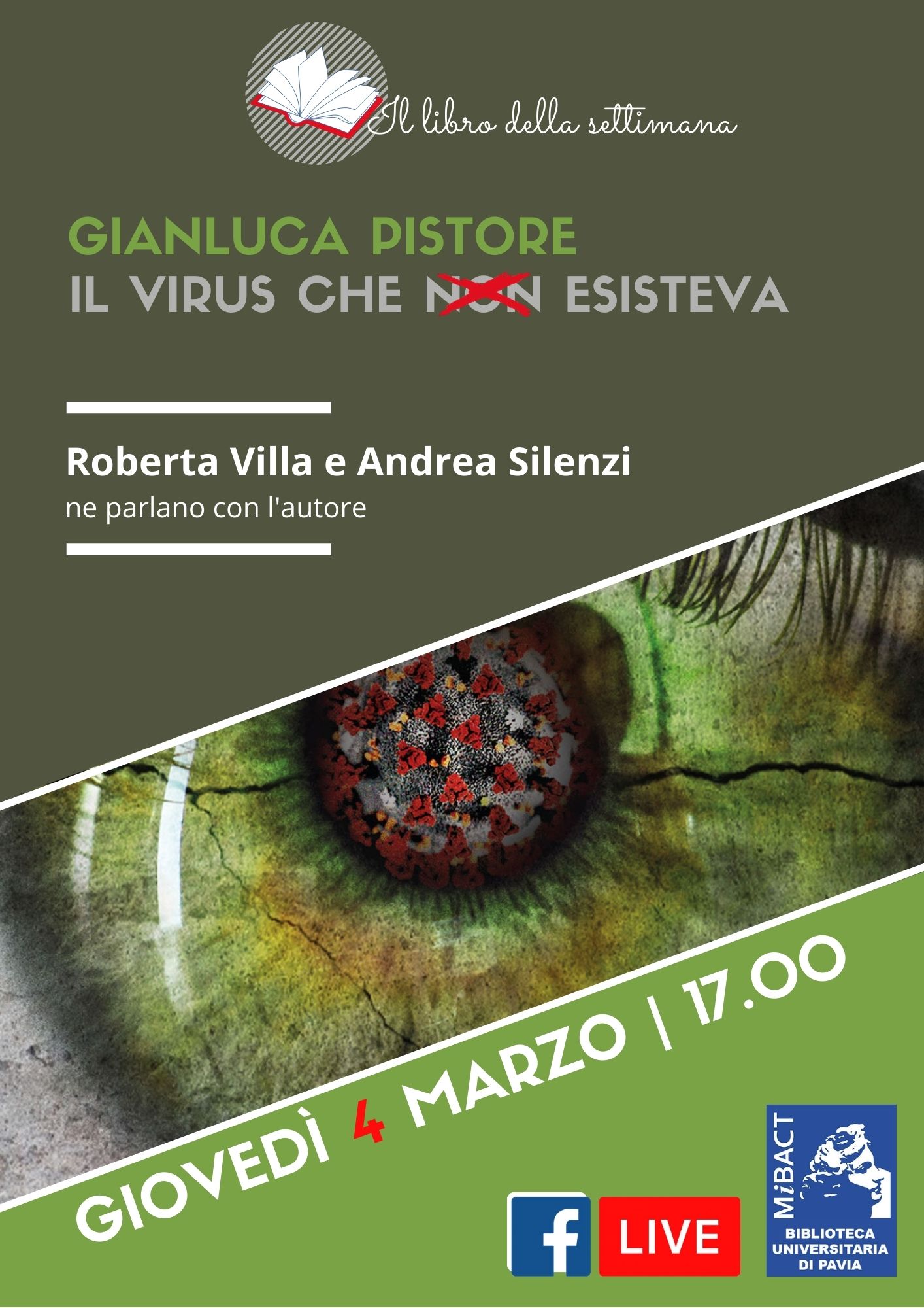 Il libro della settimana - Gianluca Pistore, Il virus che non esisteva