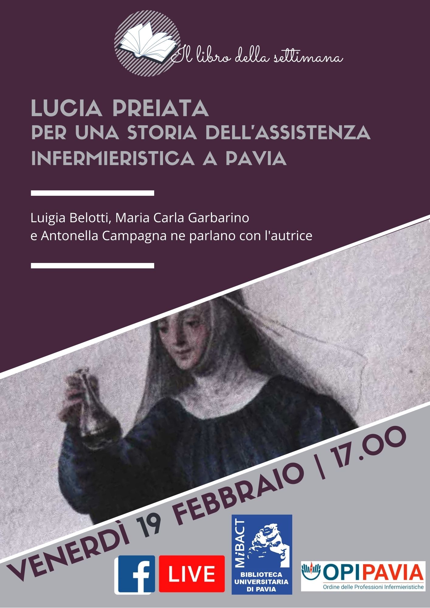Il libro della settimana - Per una storia dell’assistenza infermieristica a Pavia