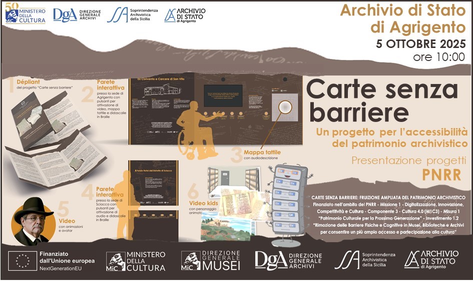 CARTE SENZA BARRIERE: UN PROGETTO PER L’ACCESSIBILITA’ DEL PATRIMONIO ARCHIVISTICO