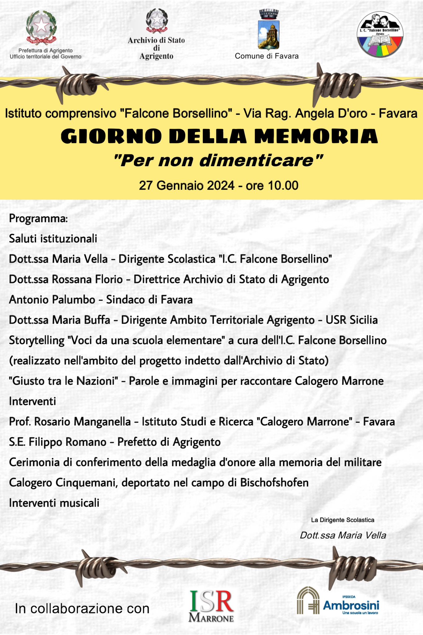 Giorno della Memoria. Per non dimenticare