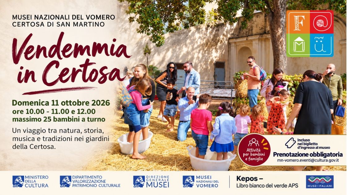 Vendemmia in Certosa | edizione 2026 - Ministero della cultura