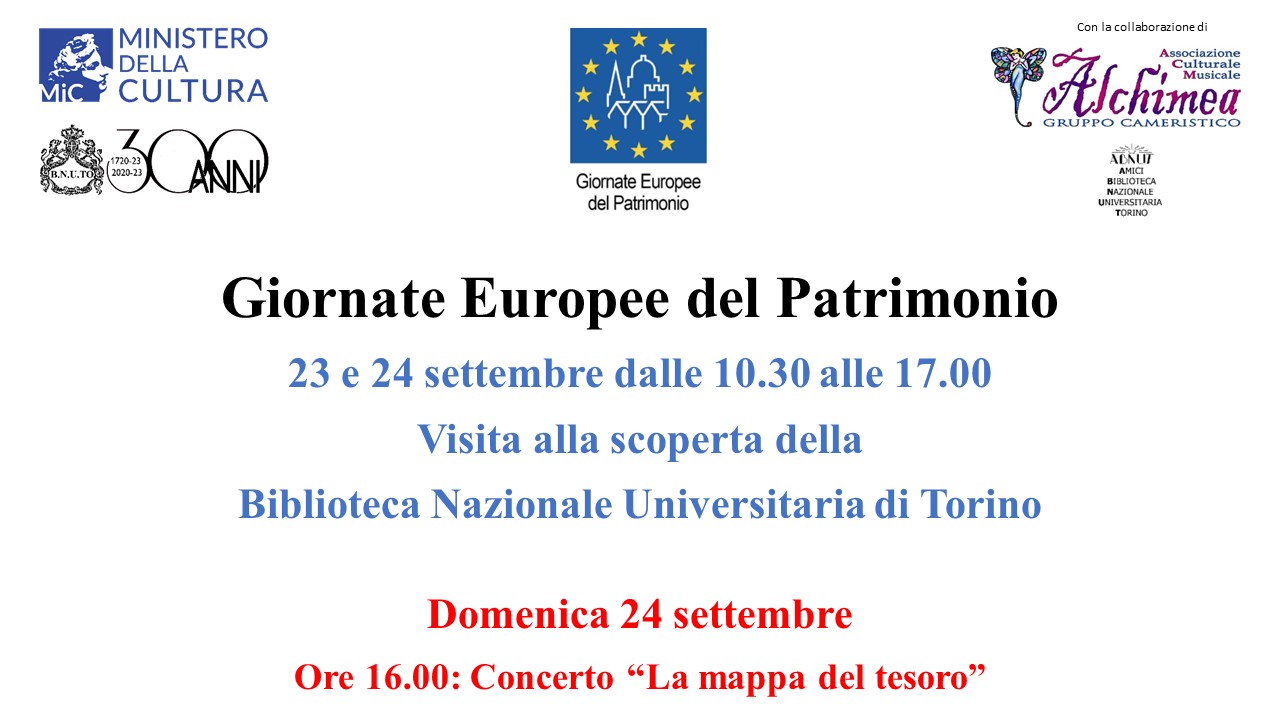 Giornate Europee del Patrimonio 2023 alla Nazionale di Torino
