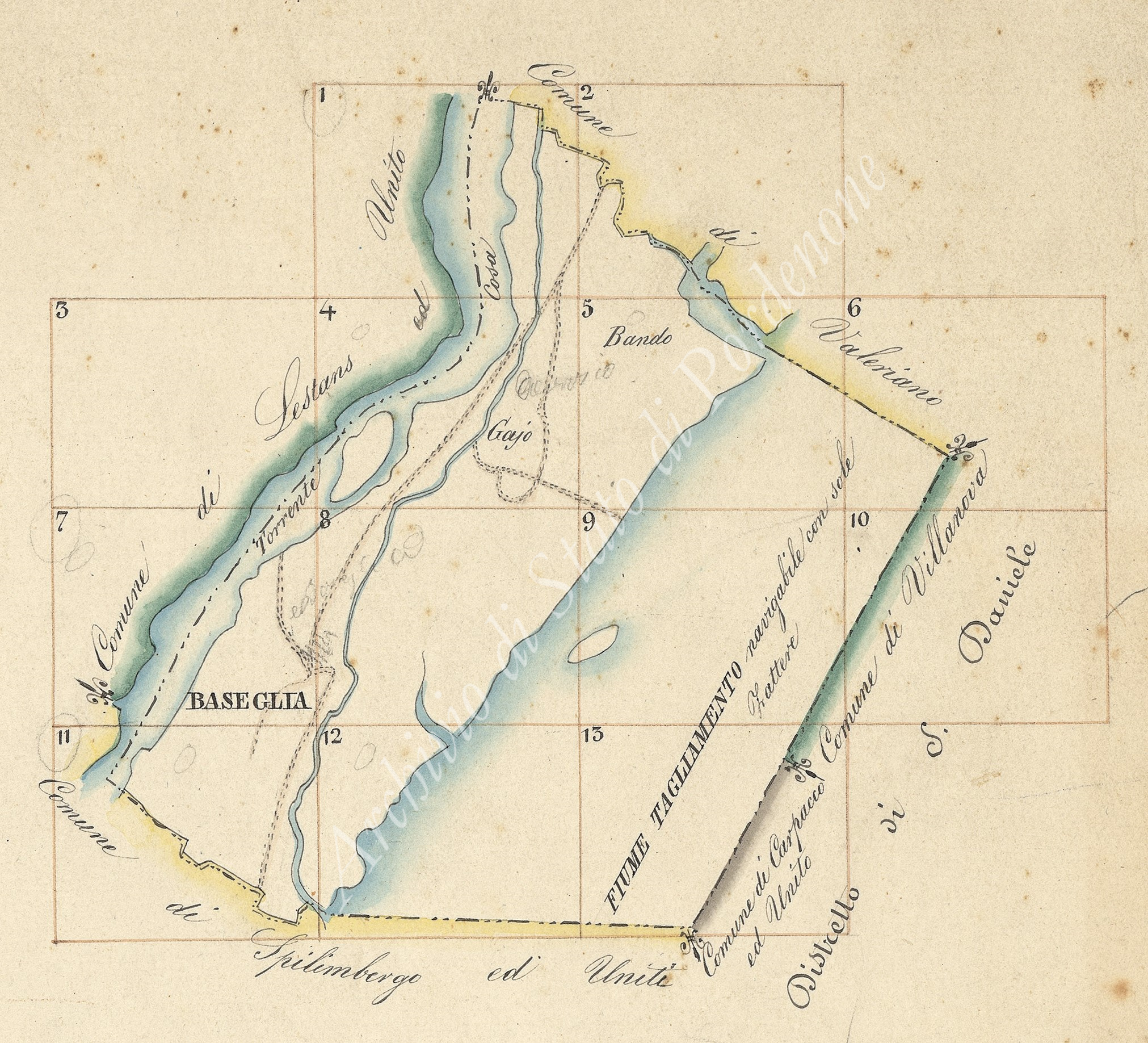 Blancje, la grave dal Tajament (​trad. Bianco, il greto del Tagliamento)