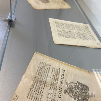 Dettaglio bacheca sala studio