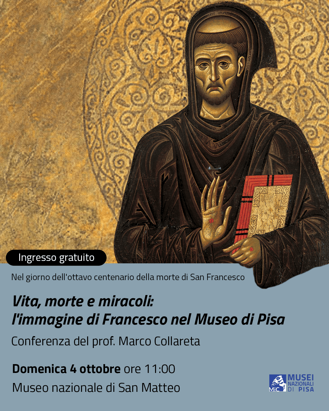 Domenica 4 ottobre ai Musei nazionali di Pisa