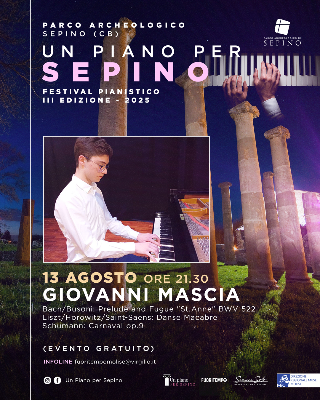 “UN PIANO PER SEPINO” III edizione - 13 agosto 2025