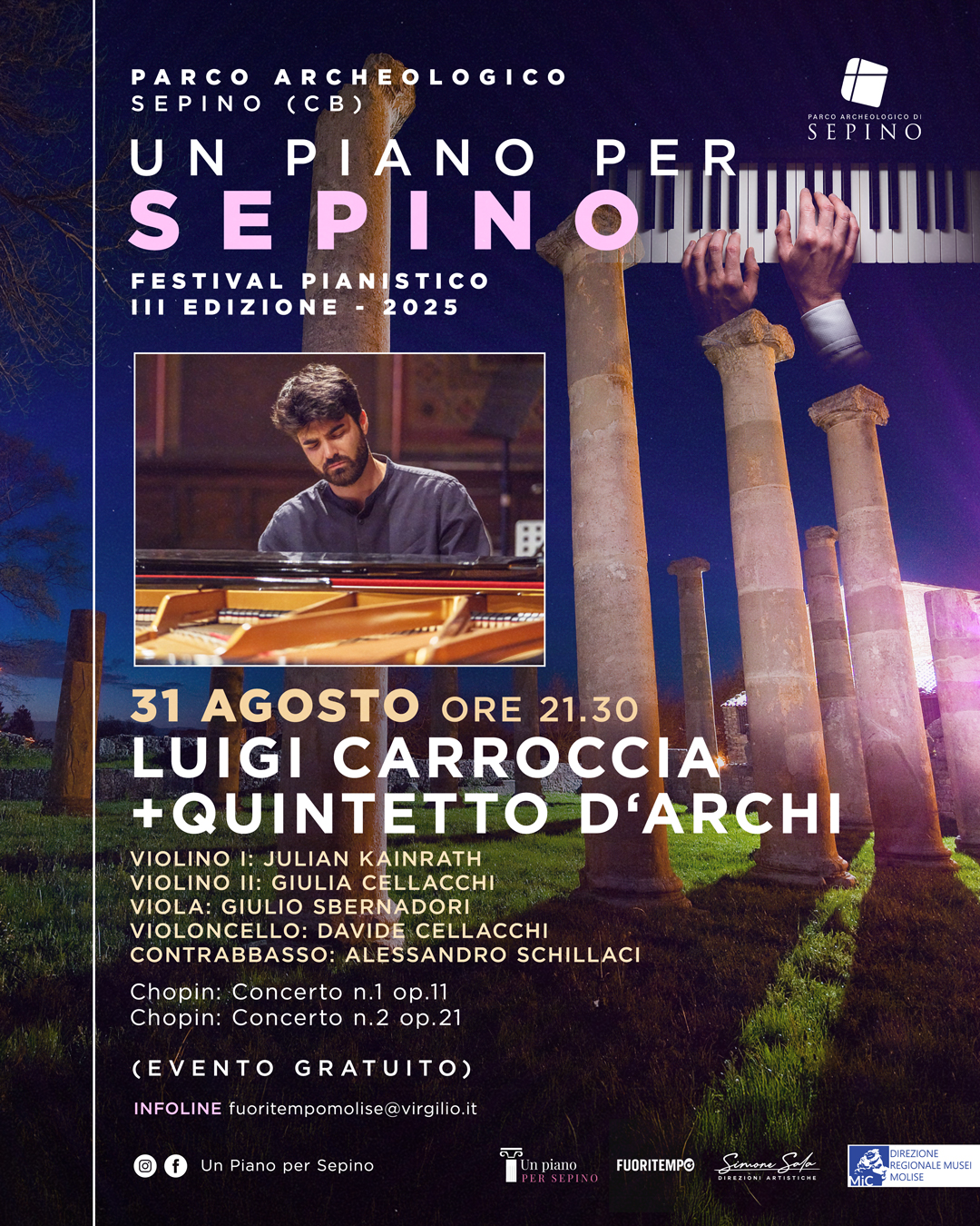 “UN PIANO PER SEPINO” III edizione - 31 agosto 2025